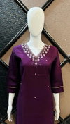 FF Roman Silk Straight Cut Designer Kurtis Catalog